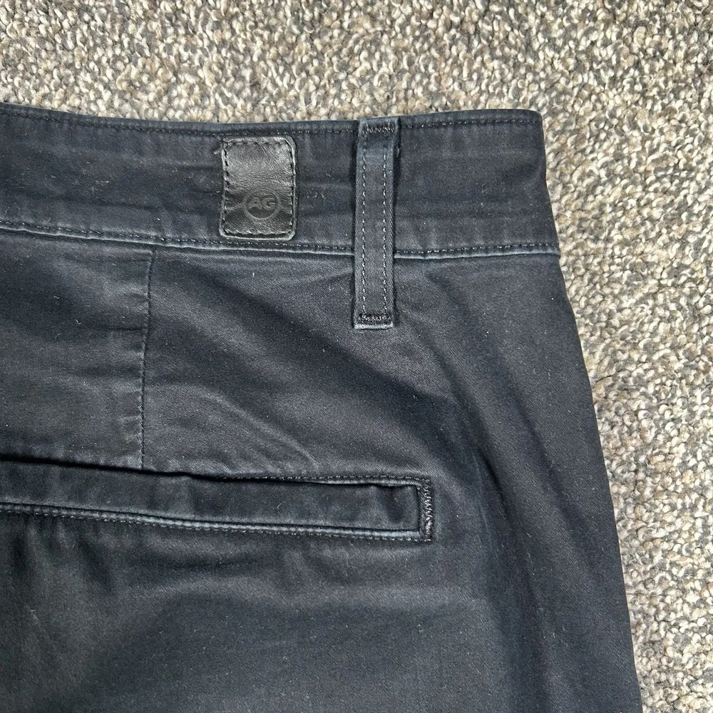 AG Adriano Goldschmied The Lux‎ Khaki Pants Men 34R Black Tailored Trouser